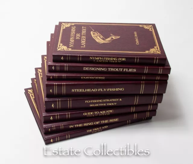 LIMITED EDITION LEATHER bound Flyfishing Library - Lyons & Burford