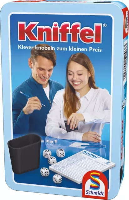 Schmidt Spiele Bring-mich-mit Kniffel, kompakt Würfelspiel Würfel Spielspass NEU