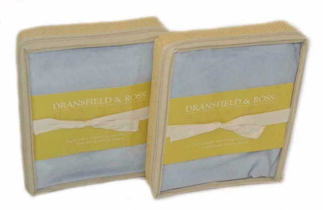2 DRANSFIELD & ROSS Colorfield STANDARD SHAMS SET Neiman Marcus Horchow 2 DRANSFIELD & ROSS Colorfield STANDARD SHAMS SET Neiman Marcus Horchow
