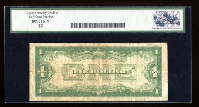 DBR 1928-B $1 Silver Funnyback Fr. 1602 BB Block Legacy 12 Serial B65307861B 2