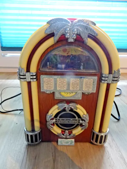 Retro Jukebox Mini Radio - Juke Box Vintage mit Beleuchtung