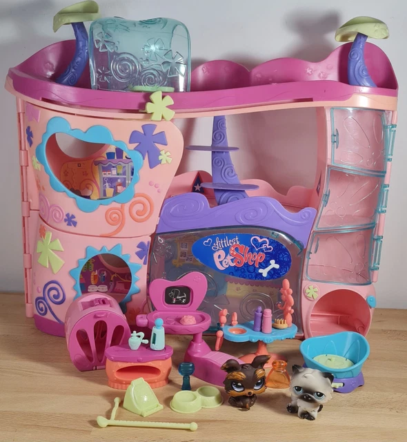 Littlest Pet Shop Salon de toilettage + figurines et accessoires