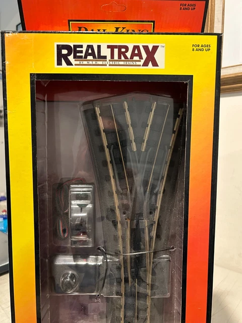 🚂MTH 40-1068 RealTrax (O Gauge) Operating O-72 Wye Switch NIB