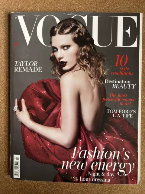 VOGUE UK Magazine Taylor Swift January 2018 Vintage British Fashion