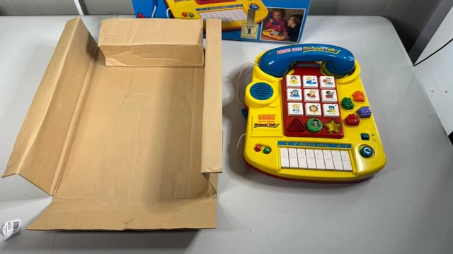 Small Talk Vtech VINTAGE 1995 VTECH Little Smart School Talk Phone. Interactive ...
