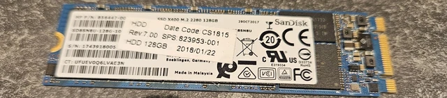 SSD SanDisk X400 M.2 2280 128 Go – SD8SN8U-128G-1002, 6 Gb/s – Testé Sans Défaut