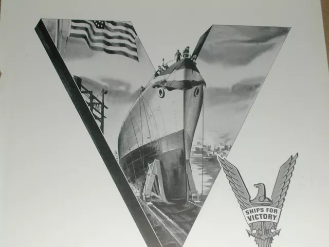 1942 Todd Shipyards advertisement, Ships For VICTORY, battleship launching 2