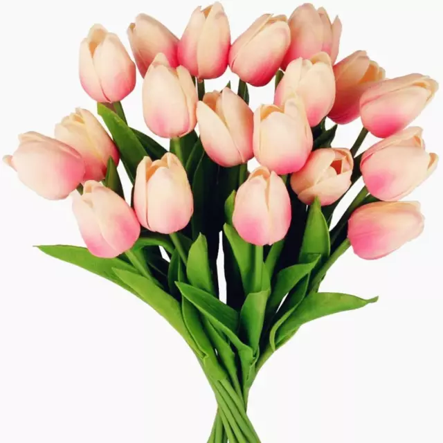 24 PEZZI DI Tulipani Artificiali in Lattice, Realistici Bouquet Di Fiori  Finti D EUR 51,98 - PicClick IT