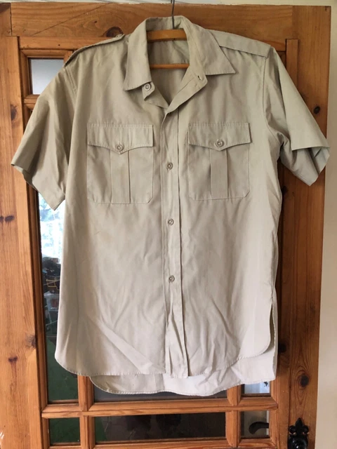 Camicia Militare Britannica Originale British Army General Service &ndash; Maniche Lunghe, Oliva