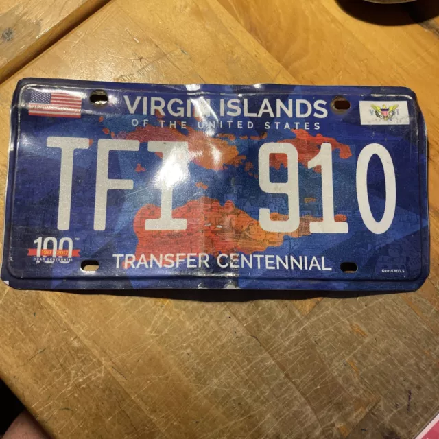 EXPIRED USVI ST Thomas ,  St. Crox , St John License Plate Tag VIRGIN ISLANDS