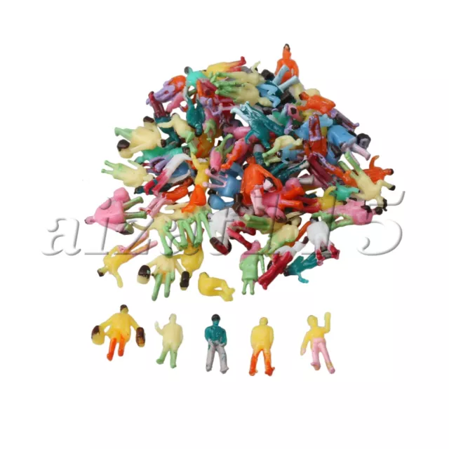 1:200 Painted Model People Figures Gauge Z Set of 100 Multi Color