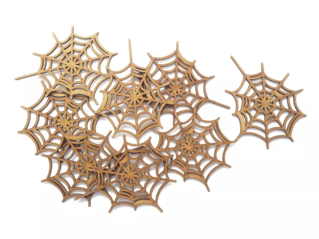 Spider's Web Halloween Wooden Decoration Blank Craft Shape MDF Embellishment