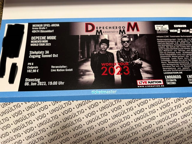 1-4 Tickets - DEPECHE MODE - Düsseldorf - 06.06.23 - Stehplatz Innenraum