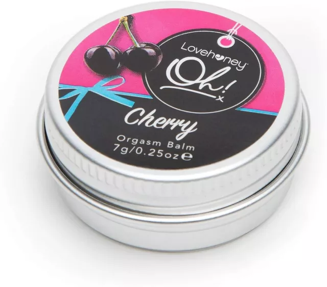 Lovehoney Lube Sex Lubricant - Cherry Orgasm Balm - Lickable Essential Oils 7g