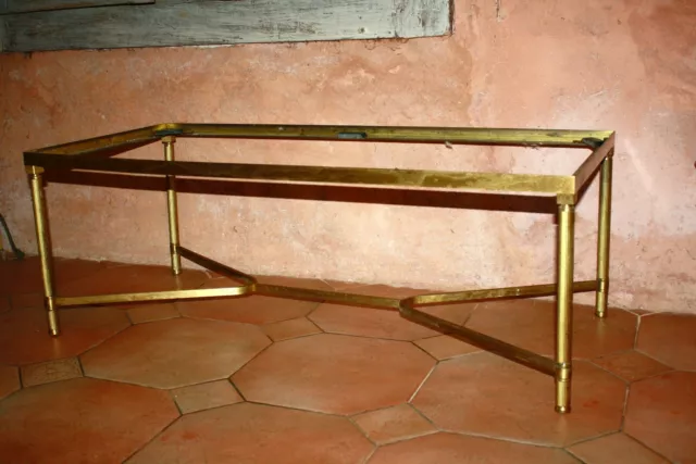 Table basse laiton bronze doré Dlg Maison Jansen Baguès Charles *