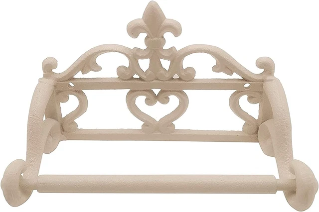 Comfy Hour Antique and Vintage Collection Cast Iron Tissue Holder, 6x4 Inch