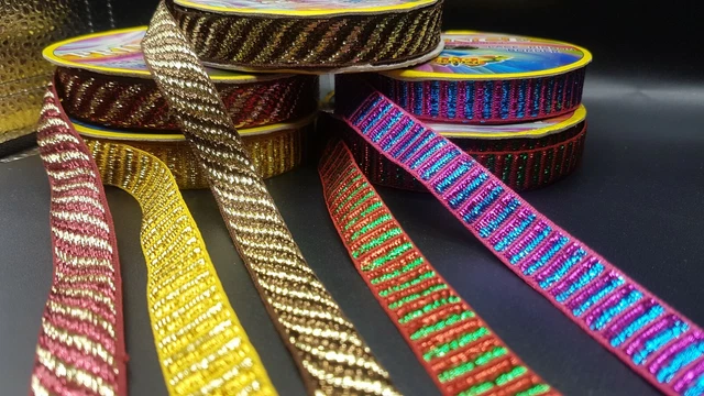 Christmas Ribbon Bundles Gift Wrapping Wreaths Decorations Crafts X5Mtr
