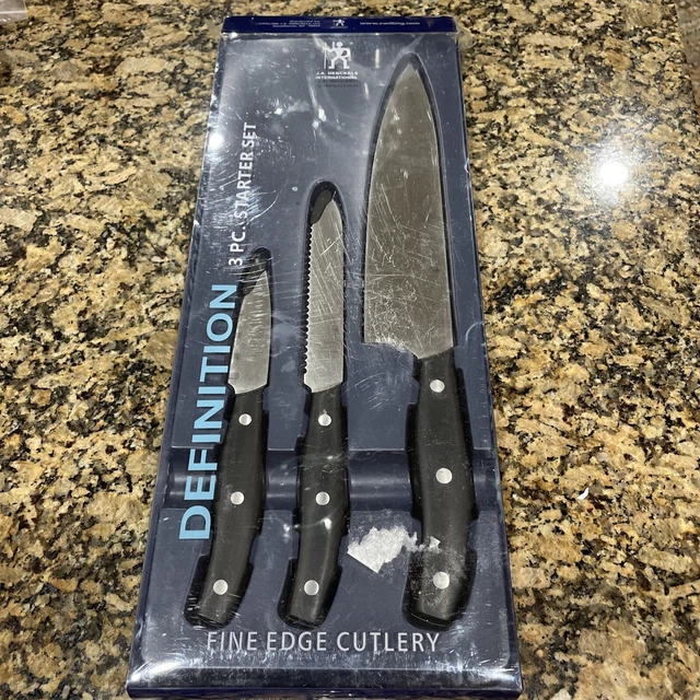 J.A. Henckles  New International Definition Fine Edge Cutlery 3 Pc Starter  Set