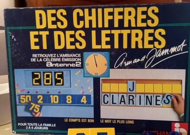 Jeu de Société Des Chiffres et des Lettres France 3 Dujardin 10 + Ans complet