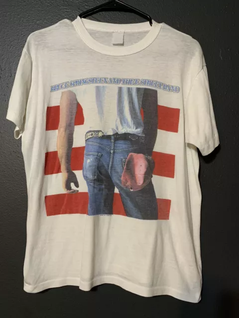 True Vintage Bruce Springsteen Born In The USA Single Stitch T Shirt L