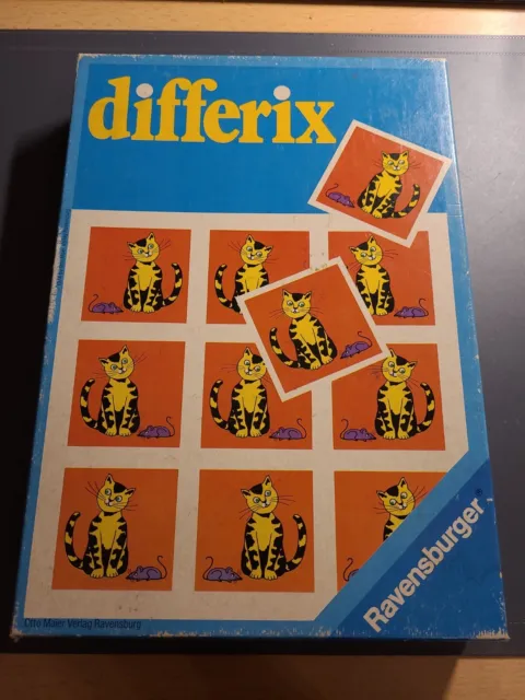 DIFFERIX Gesellschaftsspiel Brettspiel Ravensburger vollständig 1979 Spiel