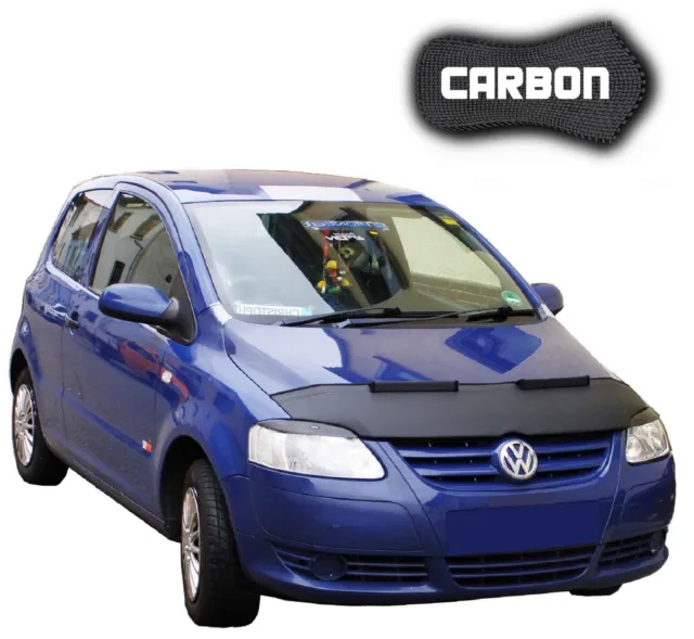 BRA DE CAPOT VW FOX CLEAN CARBON Protège Masque de voiture Stoneguard  Tuning EUR 54,99 - PicClick FR
