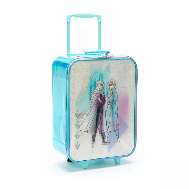 Disney Store Anna and Elsa Rolling Luggage Trolley bag, Frozen 2 for school & ho