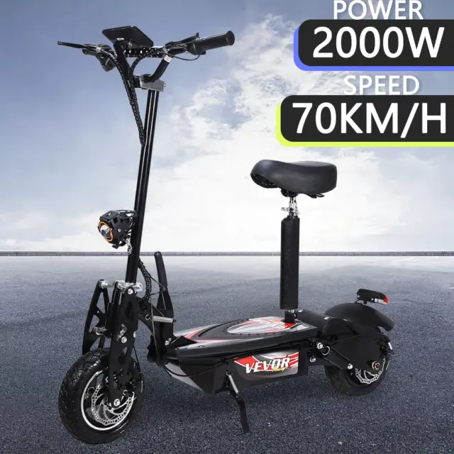 2024 Electric Scooter 2000W Foldable Travel E-Scooter Adult Riding Commuter Bike