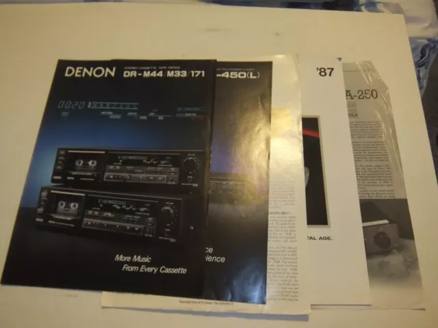 Denon brochure bundle - Vintage AV