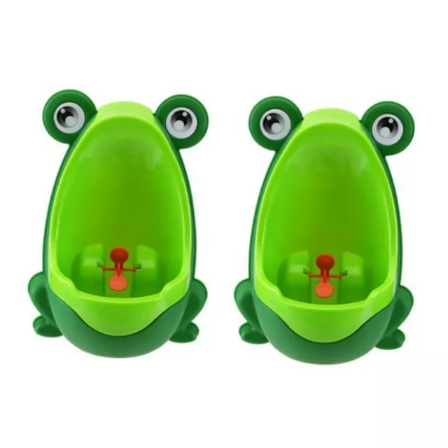 2X Amusant Pot Enfant  Urinoir En Forme de Grenouille(Vert) K2A52149