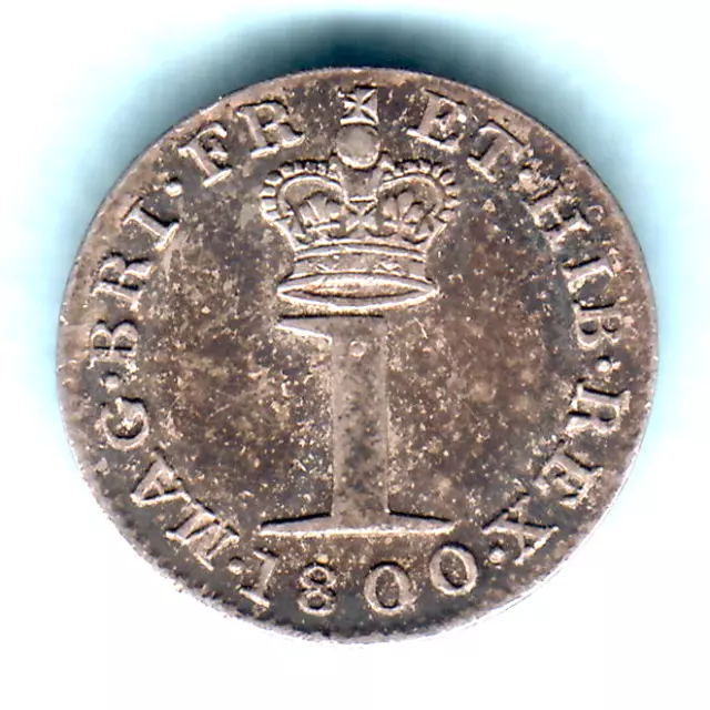 Great Britain.  1800 George 111 - Silver Penny.. EF/aEF - Trace Lustre