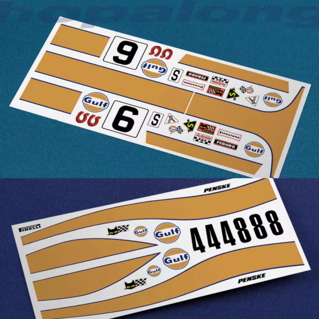 Scalextric/Slot Car Waterslide Decals - 1/32 scale.