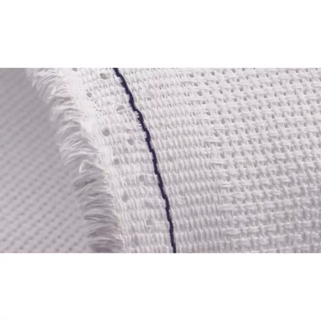 14 Count White Cross Stitch Fabric Aida Linen Material 100% Cotton Multi-sizes 3