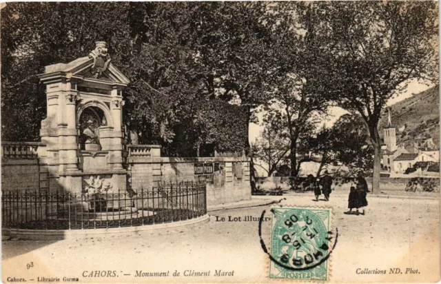 CPA Le Lot Illustre - CAHORS - Monument de Clement Marot (223646)