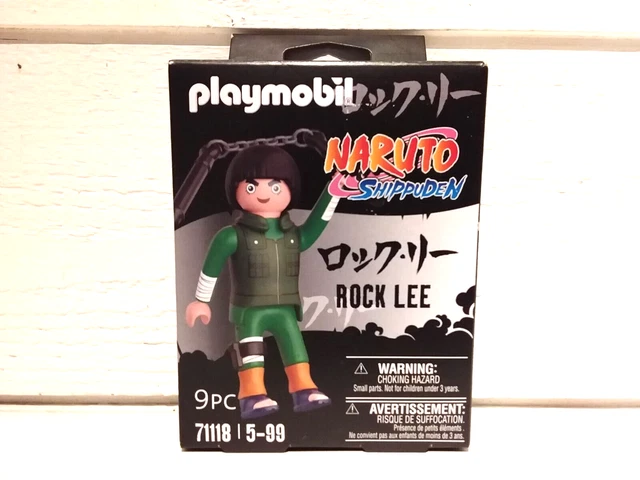 PLAYMOBIL Naruto 71118 Rock Lee – Set Da 9 Pezzi Con Accessori, Personaggio Manga Per Bambini Dai 5 Anni