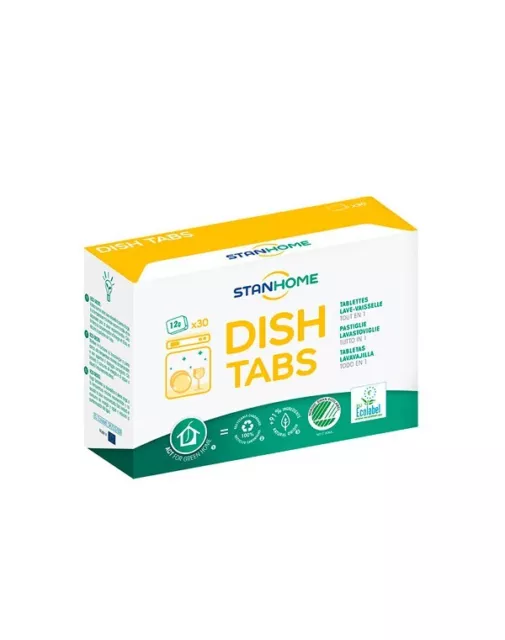 SUN Tablettes lave-vaisselle tout en 1 citron Ecolabel 48 Tablettes pas  cher 