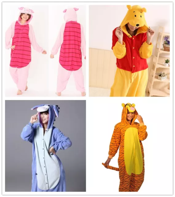 Winnie The Pooh Personajes Unisex Onesiee Disfraz Sudaderas Pijama