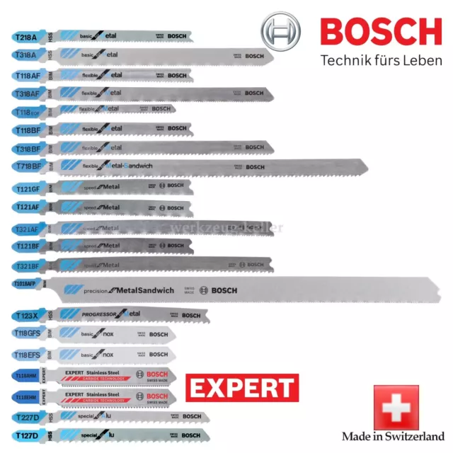 Bosch Stichsägeblätter für Metall, Inox/Edelstahl, Alu, Sandwich | Kurvenschnitt