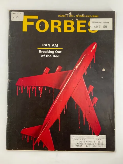 VTG Forbes Magazine March 1 1973 Pan Am Breaking Out of the Red