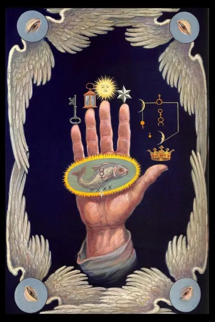 The Hand of The Mysteries  :  J. Augustus Knapp  :  Archival Quality Art Print