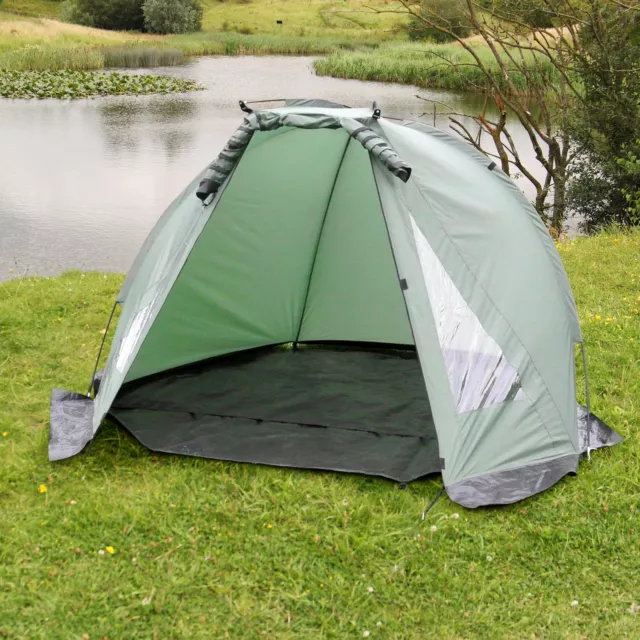 Fishing Bivvy Day Tent Shelter 1-2 Man Lightweight Waterproof Pukkr 2