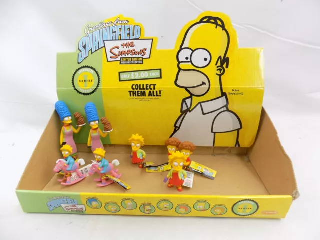 Like New The Simpsons Greetings From Springfield Series 1 Retail Box (Incompl...