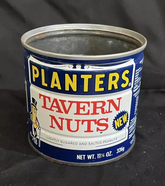 Vintage Planters Mr. Peanut Tavern Nut Tin