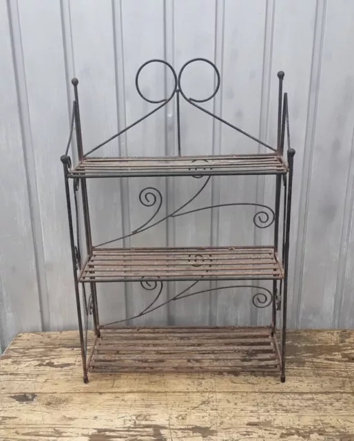 Vintage Wrought Iron Stand Plant Rack