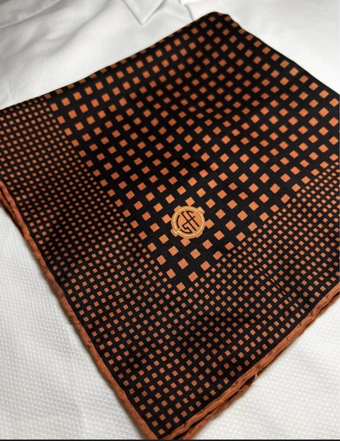 Prettystern Foulard in seta 65cm Fazzoletto Da Collo quadrato orlato a mano Bandana sciarpa con stampa Paisley unisex per Donna e Uomo 01 Rosso