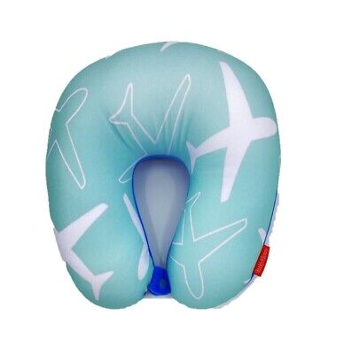 New Style Print U Shaped Micro Bead Travel Pillow Neck Support Cushion Airplane