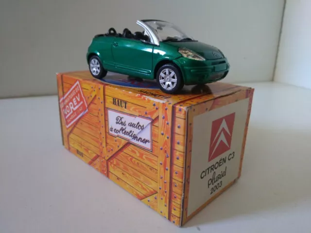 Norev Citroen C3 Pluriel 2003 ouverte verte 1/43