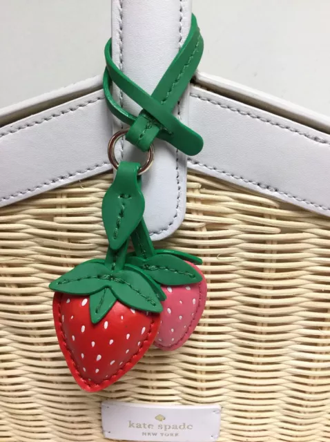 NWT Kate Spade Wicker Picnic in the Park Strawberry Basket Crossbody Novelty Bag