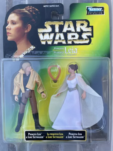 Star Wars Princess Leia/Luke Skywalker Rare Ceremony Figure Set Kenner 1996 Mint