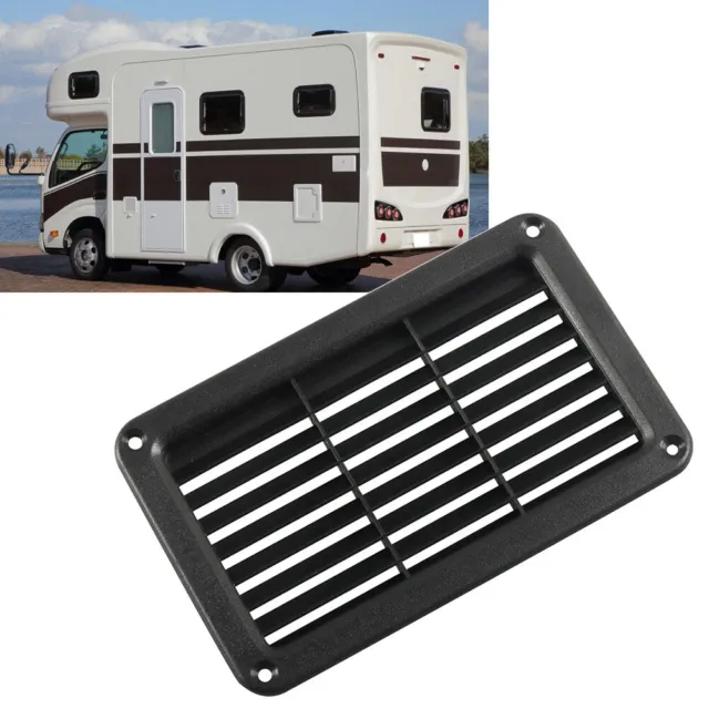 1x Rectangular Louvered Air Outlet Grill Cover Ventilation Trim Bezel For RV Bus